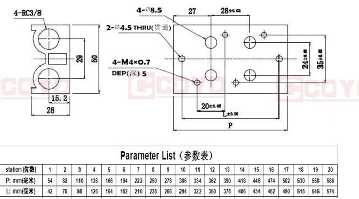 3V100M Series Manifold