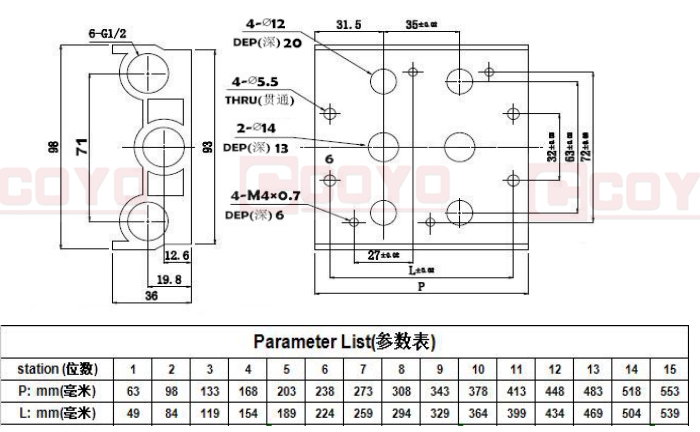 3V100M Series Manifold